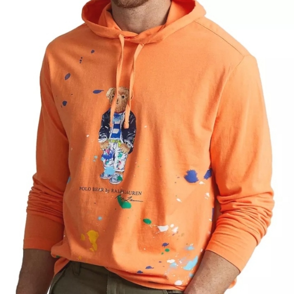 New Polo Ralph Lauren Unisex Polo Bear t-shirt Hooded - Picture 4 of 6
